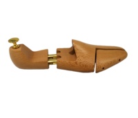 Chaussure réglable Arbre en bois de hêtre vernis Deux tubes Chaussure Civière en cuir Chaussures Bottes Baskets