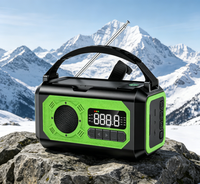 Radio d'urgence solaire à manivelle 10000mAh avec alarme SOS multifonction, lampe torche LED, radio AM/FM, sortie 5V3A