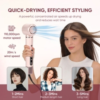 Styler capillaire professionnel haute vitesse 5 en 1, moteur sans balais 110000 tr/min, brosse sèche-cheveux, volumateur et kit de coiffage multifonctionnel