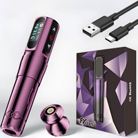 Paarse kleur hete aanbieding draadloze tattoo machine pen met hoge capaciteit voor permanente make-up