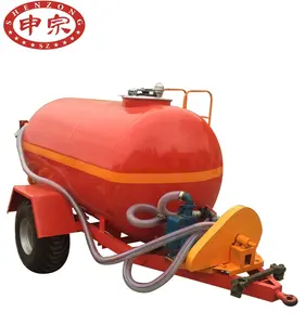 5000 liter einzigen achse bauernhof traktor PTO pumpe wasser tank anhänger für verkauf