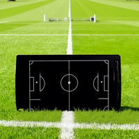 Tableau Tactique de Football Professionnel Effaçable Magnétique Électronique Format de Poche à Bords Droits pour Entraîneur