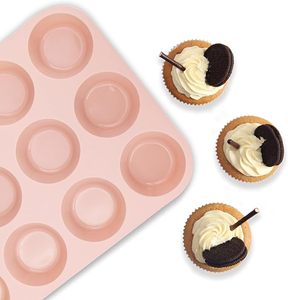 MIXWARES Molde de Silicona de Grado Alimenticio para 12 Muffins/Cupcakes, Antiadherente y Apto para Horno, para Muffins, Cupcakes, Tartas y Pan - Product Image 5