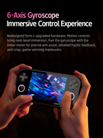 Console de jeu rétro EX8, système Android 14, console portable open source, écran HD de 4,88 pouces, double joystick, lecteur de jeux portable