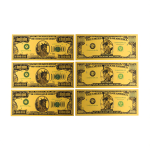 Billete <span class=keywords><strong>de</strong></span> Banco <span class=keywords><strong>de</strong></span> Plástico Personalizado con Lámina Dorada <span class=keywords><strong>de</strong></span> $<span class=keywords><strong>100</strong></span> Dólares Estadounidenses para Cumpleaños, Coleccionable, Diseño <span class=keywords><strong>de</strong></span> Lujo - Product Image 6