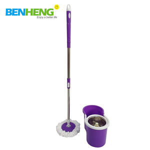 Mopa Giratoria de Microfibra con Mango Telescópico Giratorio de 360° y Palo de Acero Inoxidable para una Fácil Limpieza de Pisos de Alta Calidad - Product Image 5