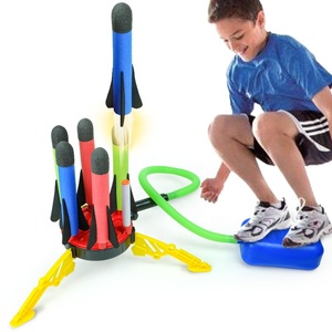 Outdoor-Spiel EVA-Schaum Raketen-Katapult Fliegendes Spielzeug Sprungfußpumpe Pedal-Luftpumpe Angetriebene Raketen-Startspielzeuge für Kinder - Product Image 2