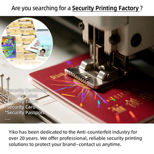 Individuell Bedruckte ID-Karte mit Hologramm-Laminierung Garantiekarte Zertifikat PVC-ID-Karte mit Hologramm-Prägung - Product Image 2