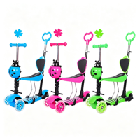 Offre Spéciale : Trottinette Pliable pour Enfants avec Design Adorable, Hauteur Réglable, Barre de Poussée, Roues Lumineuses en PU – Jouet Sûr pour Bébé, Idéal pour l'Extérieur