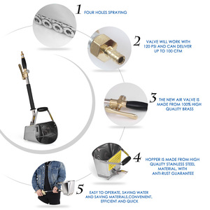 <span class=keywords><strong>Pistolet</strong></span> à mortier haute pression avec godet de 4500 ml, pulvérisateur de <span class=keywords><strong>ciment</strong></span> et de plâtre, Chine - Product Image 2