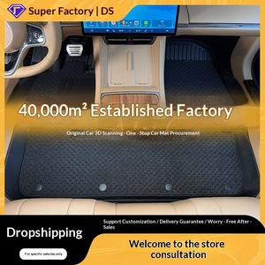 Tapis de sol pour Mercedes-Benz C63 2014-2021, pour véhicules à conduite à droite, semi-fermés, motif fibre de carbone, <span class=keywords><strong>TPE</strong></span> écologique - Product Image 5
