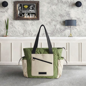 Tùy chỉnh Nylon Puffy bông Tote túi, công suất lớn không thấm nước Vai Túi Xách với máy tính xách tay tay áo cho sử dụng hàng ngày - Product Image 6