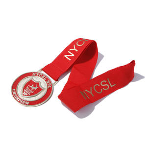 Venta <span class=keywords><strong>directa</strong></span> de fábrica, color de metal negro personalizado, Medalla rosa de Europa y Suiza con cinta <span class=keywords><strong>roja</strong></span> y blanca - Product Image 4
