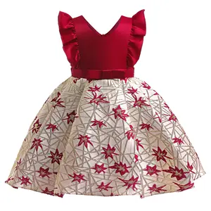 China manufacturer toddlers princess costume children party birthday flower baby fancy dresses cotton baby dress girls frocks