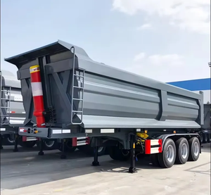 China 40 Ton 50 Ton Truck 3axles Side Tipper / Rear Dumper Semi <b>Trailers</b> Hydraulic Dump <b>Trailer</b> - Product Image 4