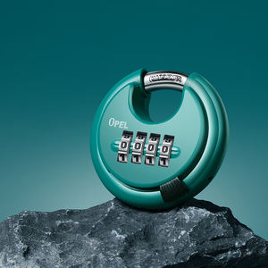 Serrure à combinaison ronde en acier inoxydable 304, cadenas à disque à 4 chiffres, résistant aux intempéries, réinitialisable - Product Image 4