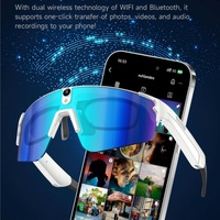 Lunettes de sport anti-tremblement pour la photographie en extérieur, cyclisme, randonnée, ski – Stables, durables, avec IA, traduction, Wi-Fi et caméra 8MP