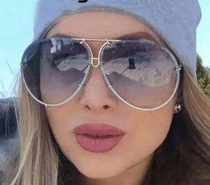 Gafas de Sol Redondas con Marco de Aleación y Lentes Multicolores Degradados, Personalizables con Logotipo, para Hombre y Mujer, Protección UV400, Tamaño Grande, Último Modelo en Venta - Product Image 4