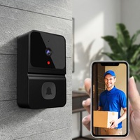 T23 Interphone audio vidéo WIFI avec vision nocturne infrarouge, caméra de sécurité extérieure pour la maison, sonnette 480P