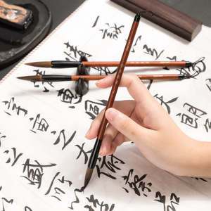 Deli Calligraphy Brush Set Large Medium Small Wolf Hair For Practice Traditional Chinese Painting - Product Image 5