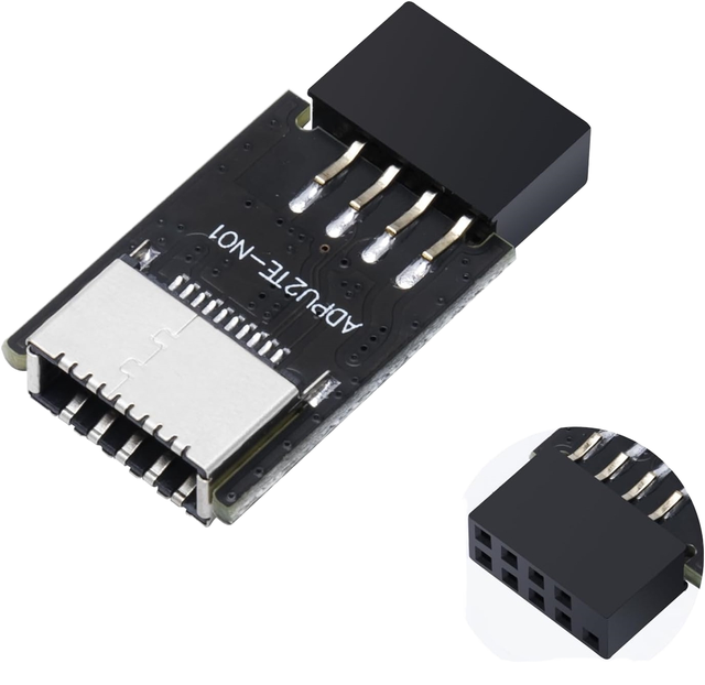 LIXINC USB 2.0 Motherboard Adapter with 9Pin to Type-E Key-A Internal USB 2.0 Front Panel Header in Stock BOM