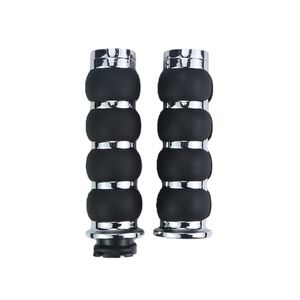 มือจับแฮนด์มอเตอร์ไซค์คุณภาพสูง ขนาด 1 นิ้ว 25 มม. ชุบโครเมียม กันลื่น สำหรับ Harley Davidson, Suzuki, Yamaha, Kawasaki, Sasaki - Product Image 4