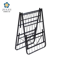 Cadre de lit en métal moderne pliable universel pour hôtel avec grand espace de rangement, montage facile, taille personnalisable