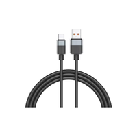 Cable USB Tipo-C a Tipo-C de Silicona de Cristal de Alta Calidad, Carga Rápida de 6A, Multifunción, PK