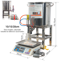 Machine de remplissage quantitative de haute précision pour liquides visqueux en verre, machine de pesage pour le remplissage de bouteilles, distributeur d'huile alimentaire