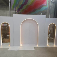 Panneau de fond de scène en PVC de luxe moderne pour mariage, décoration d'événements et de fêtes