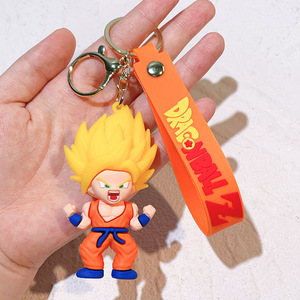 <span class=keywords><strong>Porte</strong></span>-clés 3D Anime <span class=keywords><strong>Dragon</strong></span> <span class=keywords><strong>Ball</strong></span> Saiyan Goku Vegeta en caoutchouc souple PVC, pendentif dessin animé, breloque, 1900 Designs - Product Image 5