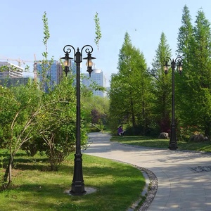 ไฟ LED ภูมิทัศน์และไฟติดผนังกลางแจ้งแบบย้อนยุค IP65ไฟสวนอลูมิเนียมกันน้ำ3000K/4000K สีดำ - Product Image 5