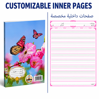 Cuaderno de Ejercicios Personalizado para Estudiantes de Irak, Encuadernado con Grapas, Páginas Interiores Personalizadas, Impresión de Logotipo, Fabricante de Cuadernos de Práctica de Escritura