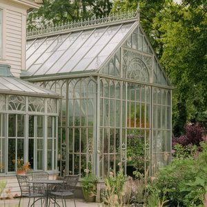 Véranda au design moderne avec structure en fer forgé et murs en <span class=keywords><strong>verre</strong></span> pour <span class=keywords><strong>salon</strong></span> <span class=keywords><strong>de</strong></span> <span class=keywords><strong>jardin</strong></span> et pépinière <span class=keywords><strong>de</strong></span> plantes - Product Image 5