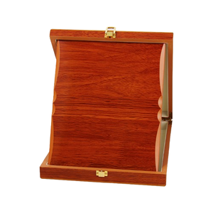 Placa de Madera Cuadrada en Oferta, Placa de Madera Roja en Blanco para Escritorio, Premio para Maestro/Trabajador de Oficina/Jefe/Estudiante - Product Image 1