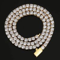 DS Jewelry Meilleure Vente Pas Cher Hip-Hop Hommes Moissanite Diamant Tennis Collier Chaîne