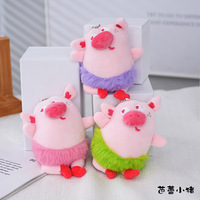 Kawaii Peluches Al Por Mayor Cochon Porte-clés Mignon Drôle Peluche Animaux Poupée Jouets En Peluche Danse Ballet Cochon Peluche Cochon Porte-clés