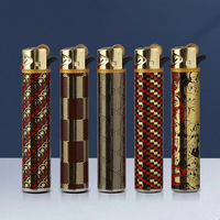 Briquet à roue électrique mince électroplaqué en gros, gravure laser personnalisée, flamme douce rechargeable, cadeau portable, livraison légale DG aux États-Unis