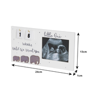 Cadre photo en bois pour les étapes importantes de la naissance du nouveau-né, pour la décoration de la chambre ou du salon, commémorant la croissance du bébé