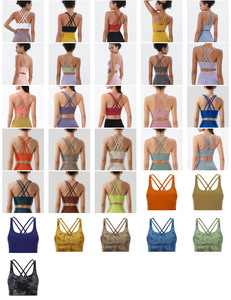 OEM Gimnasio Activewear Fiess Yoga Chaleco Wear Top Cross Back Conjunto de ropa interior Sexy Alto impacto Ajustable Mujeres Sujetador deportivo - Product Image 6