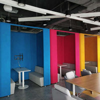 Neue Art Möbel mehrfarbig Private quadratische Würfel Pod Polster Diskussion kabine Sofa