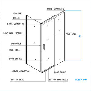 Box Doccia Rettangolare in Acrilico con Telaio in Lega di Alluminio, Design Popolare e Semplice del Marchio DOMO, Elegante e Moderno per Bagni Contemporanei - Product Image 6