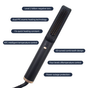 EFAプロフェッショナルポータブルワイヤレス電気ヘアストレートスタイラーブラシコーム4温度設定安全家庭用 - Product Image 2