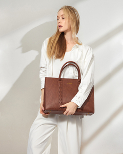 Sac de travail LOVEVOOK en cuir PU vintage, sacoche pour <span class=keywords><strong>ordinateur</strong></span> portable 15,6 pouces, sac d'<span class=keywords><strong>ordinateur</strong></span> imperméable, sacoche de bureau, sacoche pour <span class=keywords><strong>ordinateur</strong></span> portable pour femmes - Product Image 3