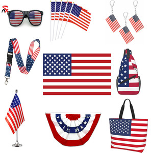 Kit de Productos de la Serie Bandera Americana con Logotipo Personalizado, Bolsas, Llaveros y <span class=keywords><strong>Gafas</strong></span> a <span class=keywords><strong>Precio</strong></span> Económico para Aficionados al Fútbol en 2026 - Product Image 1
