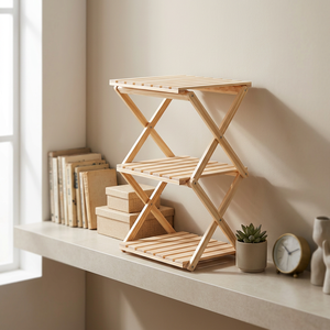 Étagère de rangement durable en bois de radiata – Organisateur de chaussures et étagère à vêtements à 2/3/4 niveaux pour des espaces domestiques bien organisés - Product Image 6