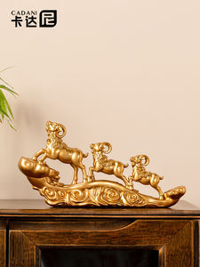 งานประติมากรรมเรซิ่นอีพ็อกซี่ ซันยาง ไคไต ของตกแต่งบ้าน สไตล์สร้างสรรค์ ของประดับตกแต่งห้องนั่งเล่น งานศิลปะพื้นบ้าน ของตกแต่งบ้านใหม่ ของตกแต่งสำนักงาน งานฝีมือ - Product Image 4