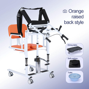Chaise de transfert hydraulique pour patient avec fonction toilettes, chaise de douche et table à manger pour personnes <span class=keywords><strong>âgée</strong></span>s handicapées - Product Image 5