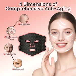 Bestseller 2025 Anti-Aging Vibrations-Silikon-Gesichtsmaske für den Heimgebrauch, Gesichtsmassagegerät, Peeling-Gerät, vibrierendes Schönheitsgerät - Product Image 5