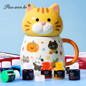 12x25ml(0.84 chúng tôi FL. OZ) nhiều màu sôi động gốm sơn gốm vẽ sơn thiết lập không độc hại nghệ thuật gốm sơn cho tự làm sơn - Product Image 4